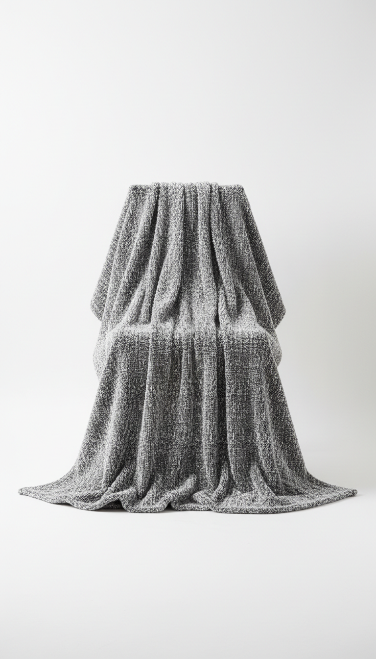 Stone Silver Home Throw Blanket
