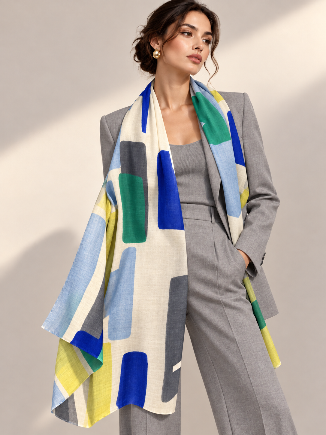 A beautiful graphic cashmere scarf