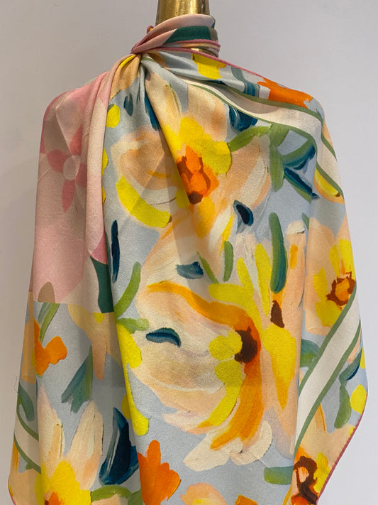 A floral pattern in beautiful shades