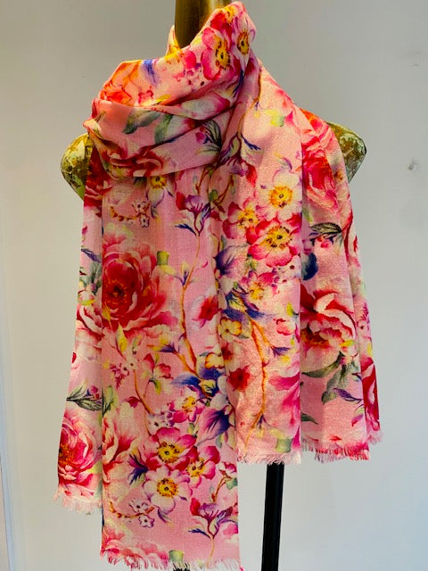 Merino Wool & Silk Scarf. April Sale 25% Off ....At Checkout Use Code April25