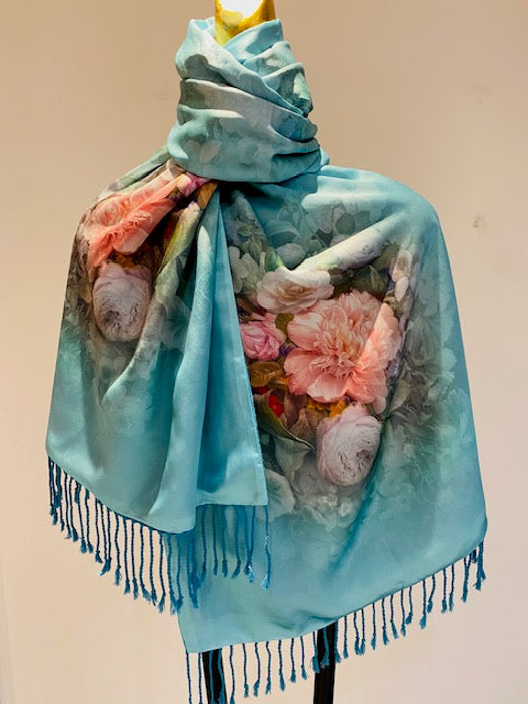 Silk Cashmere Scarf.