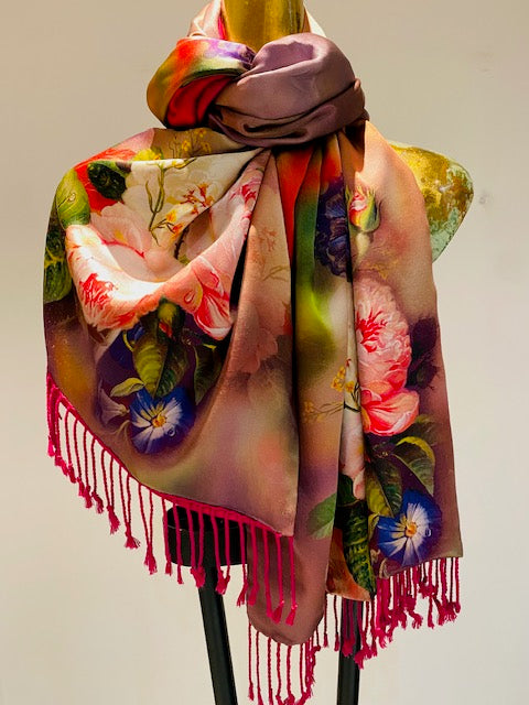 Silk Cashmere Scarf.