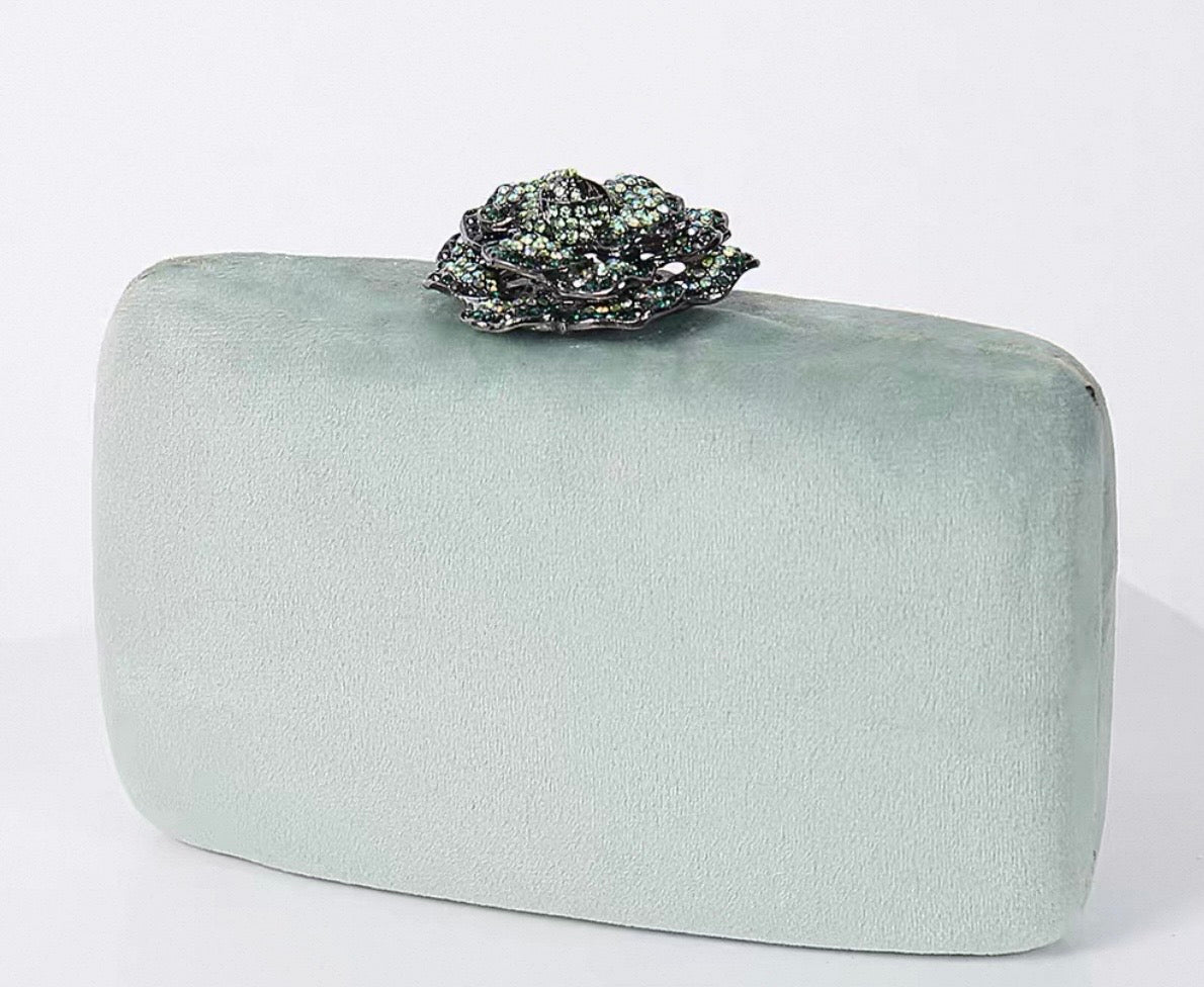 Evening Clutch With Floral Clasp