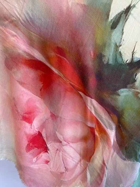 Luxury Light Cashmere Printed Shawl.