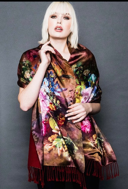 Silk Cashmere Scarf.