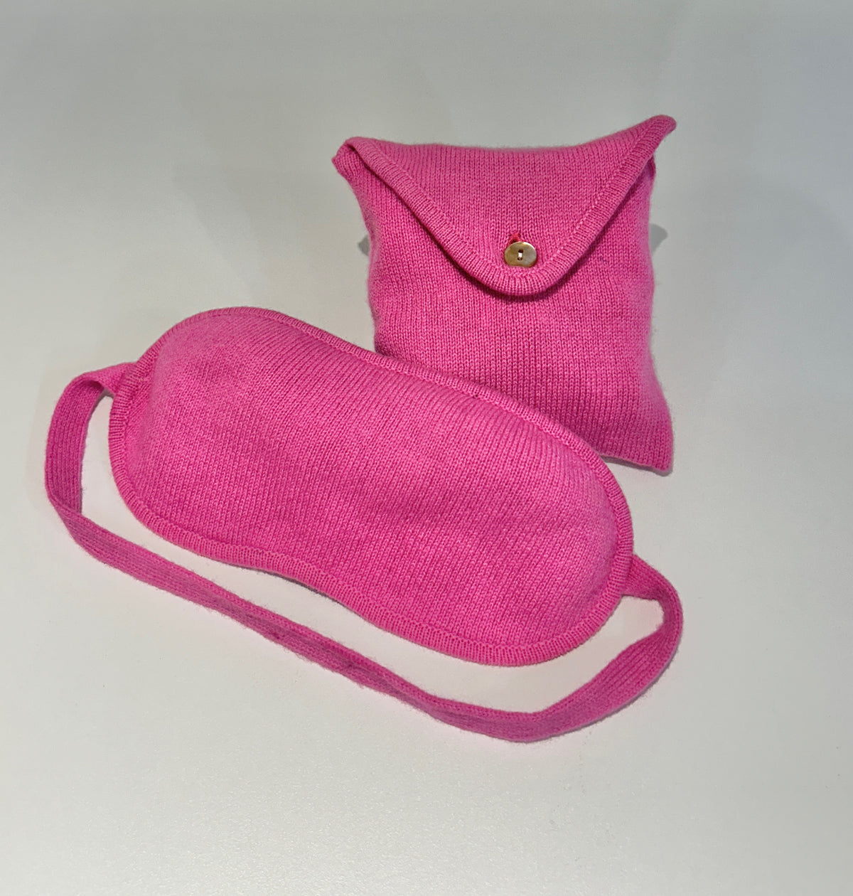 Cashmere sleep mask displayed for premium sleep quality