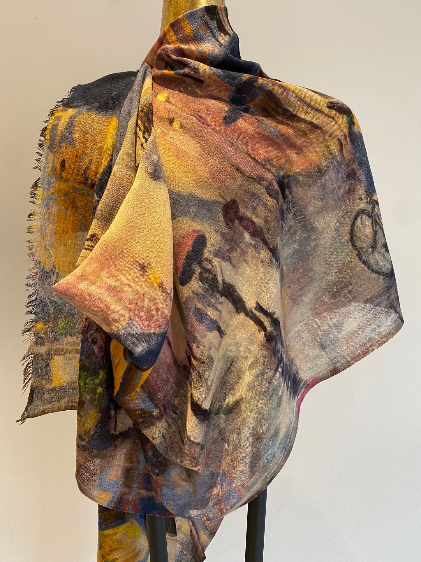 Merino Wool & Silk Scarf. April Sale 25% Off ....At Checkout Use Code April25