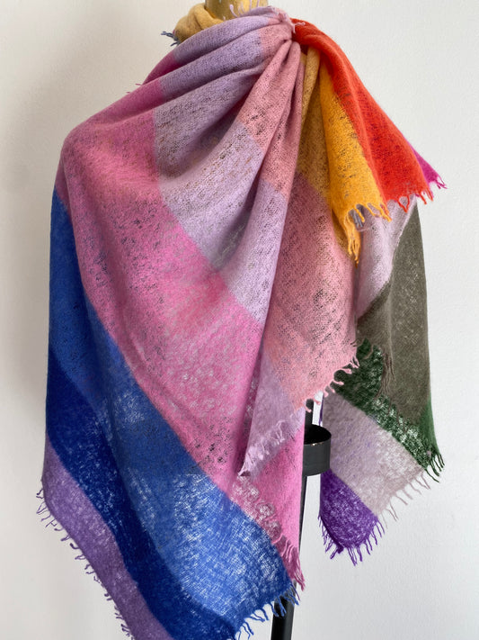 Multi Coloured Cashmere Shawl