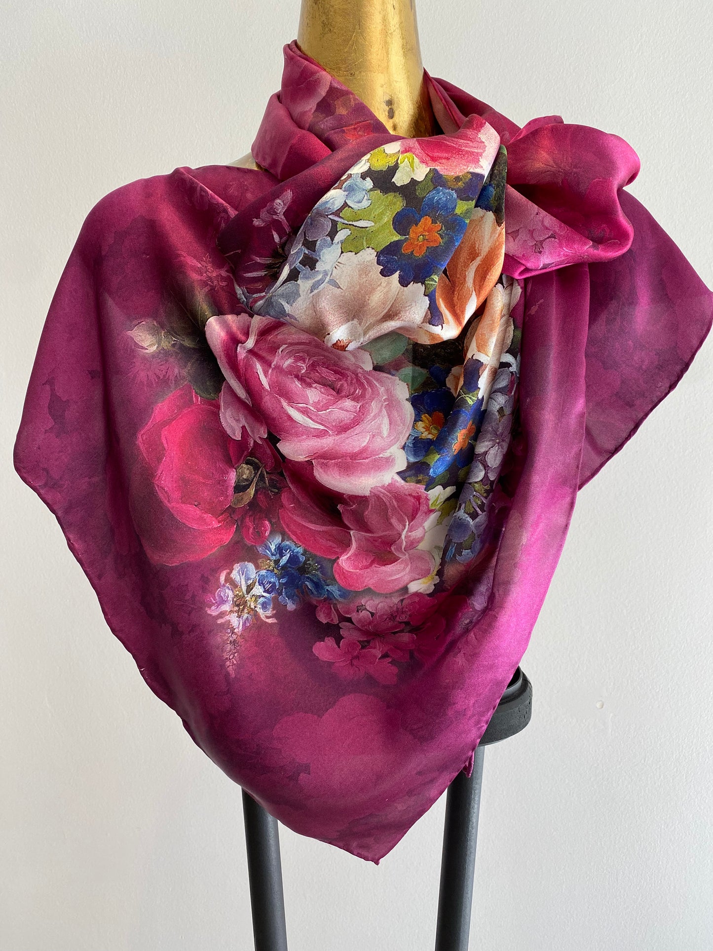 Floral Silk Scarf