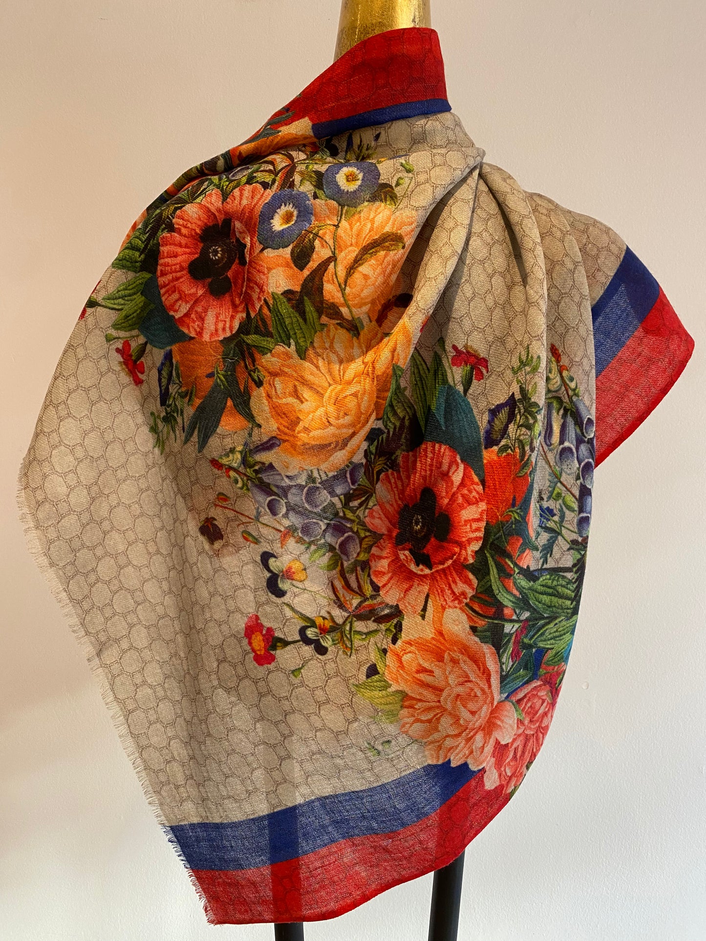 Fall Floral Printed Scarf.