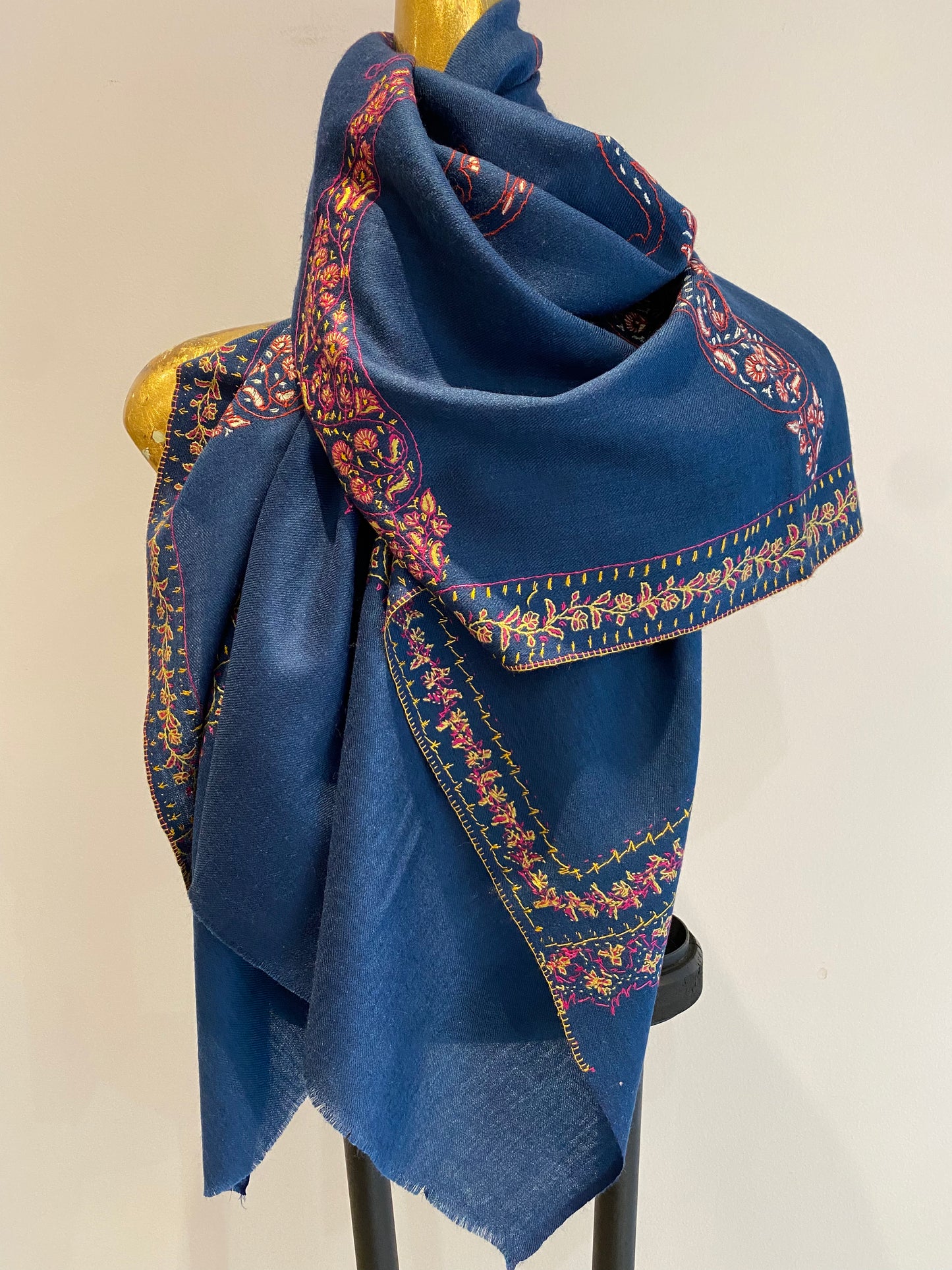 Kashmiri Shawl With Embroidery