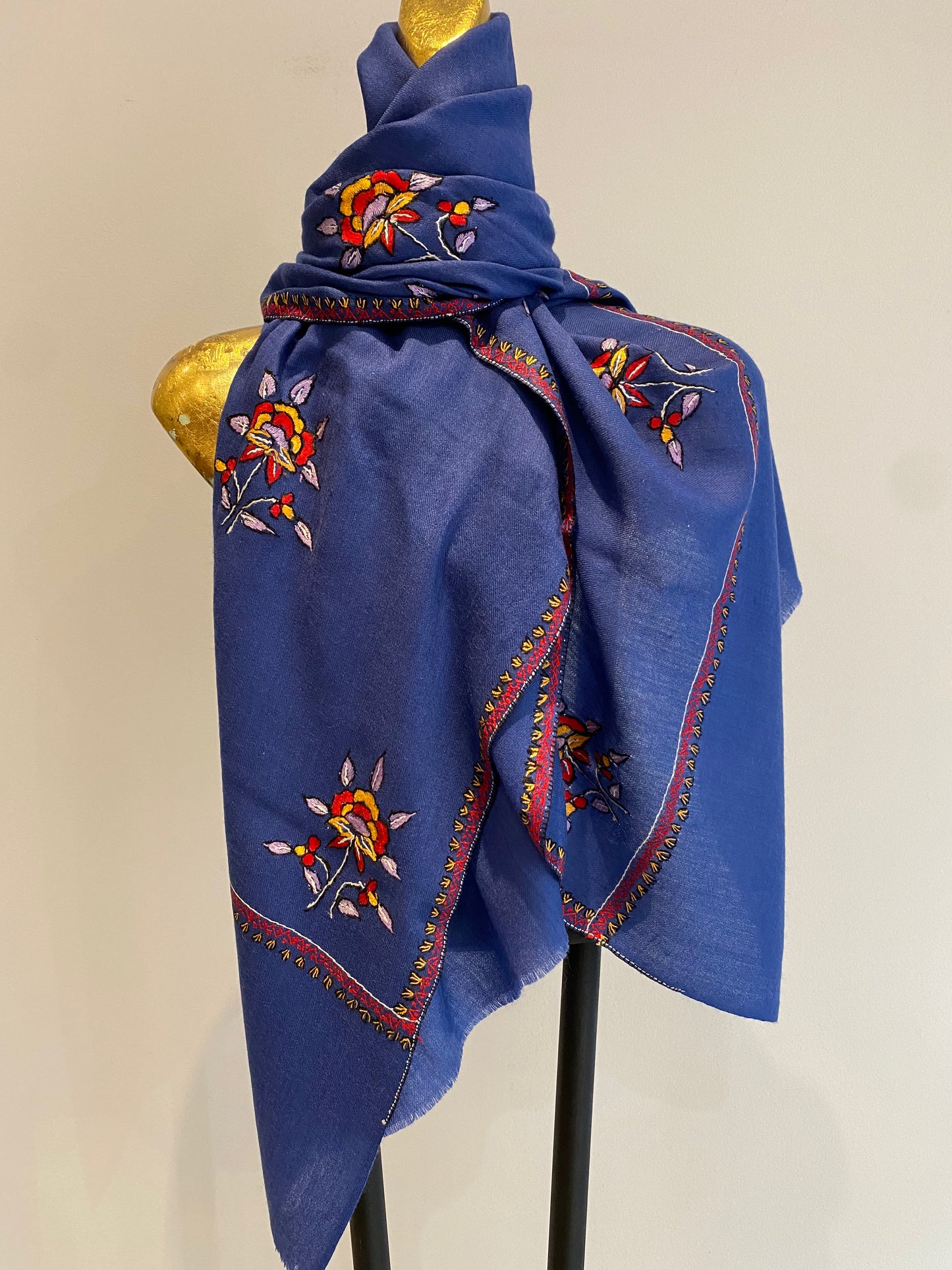 Kashmiri Shawl With Embroidery