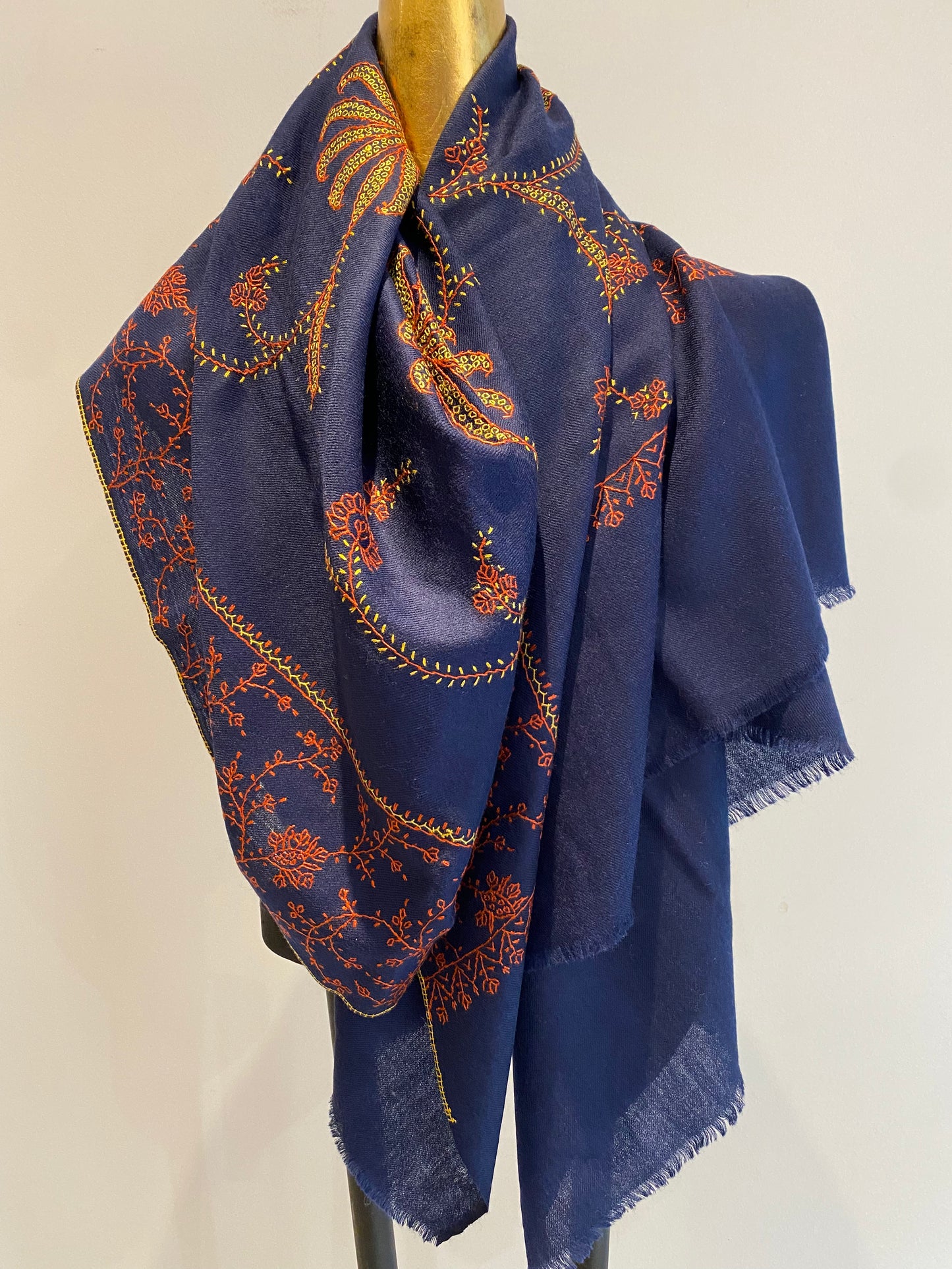 Kashmiri Shawl With Embroidery