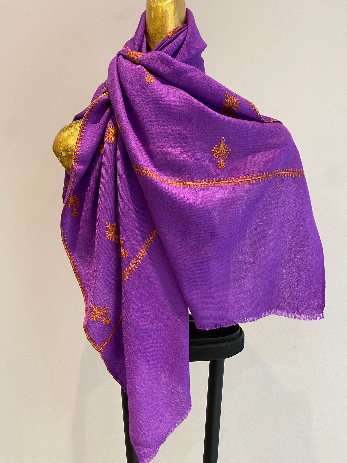 Kashmiri Shawl With Embroidery