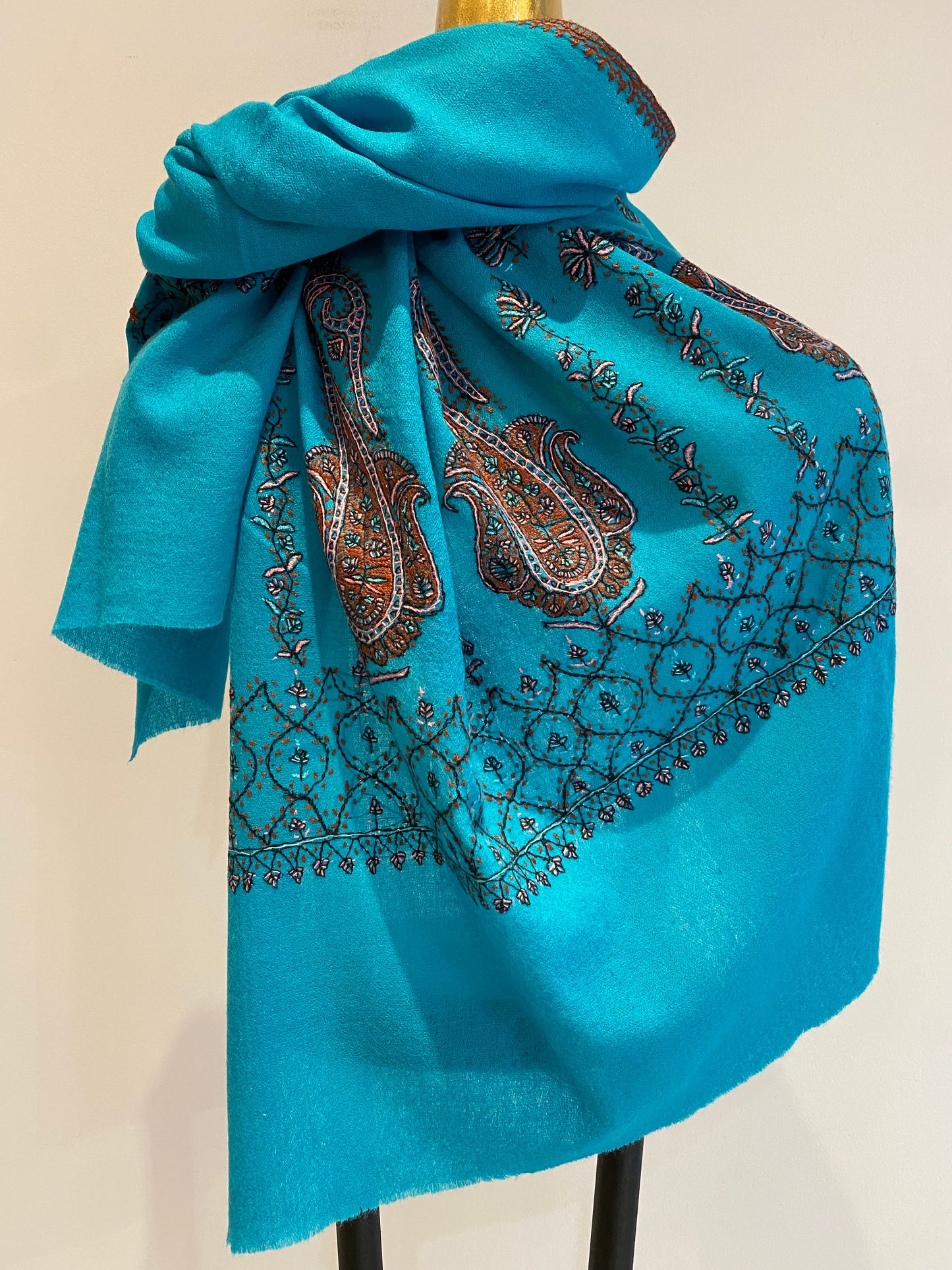 Kashmiri Shawl With Embroidery