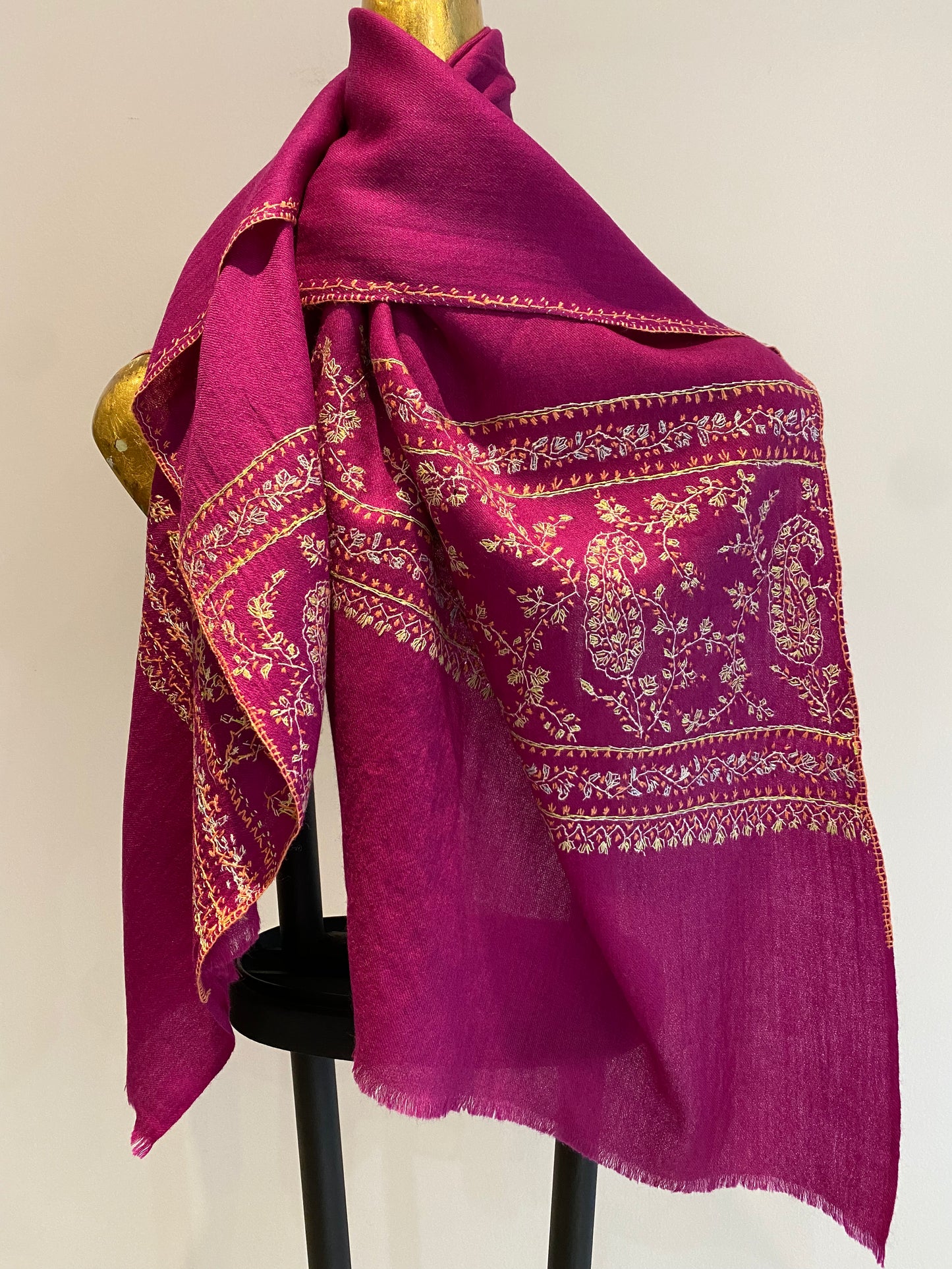 Kashmiri Shawl With Embroidery