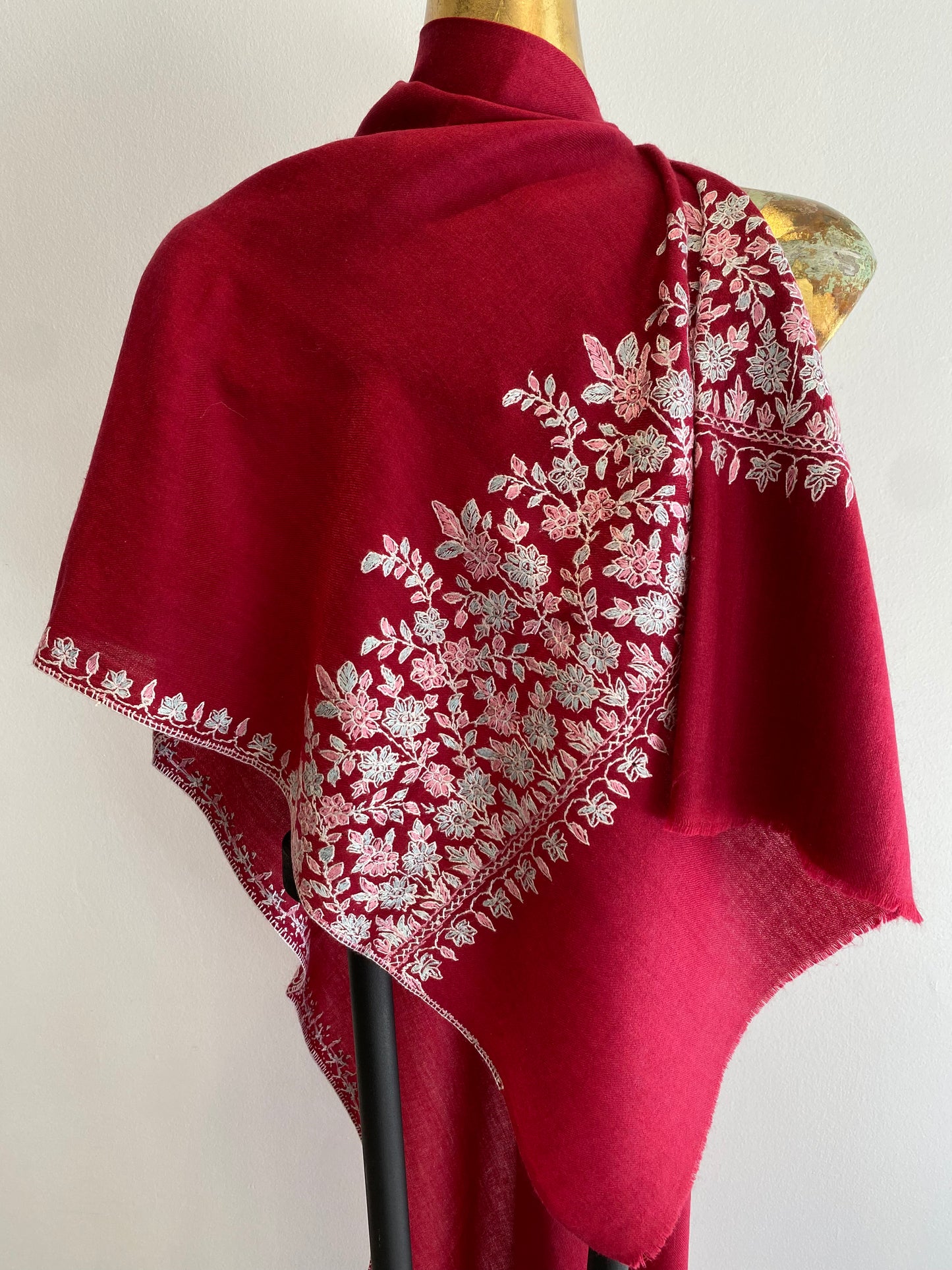 Kashmiri Shawl With Embroidery
