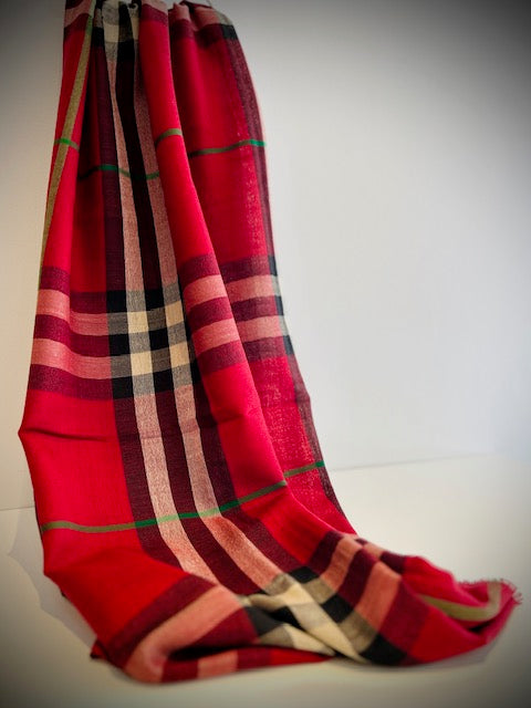 Men's Plaid Scarf