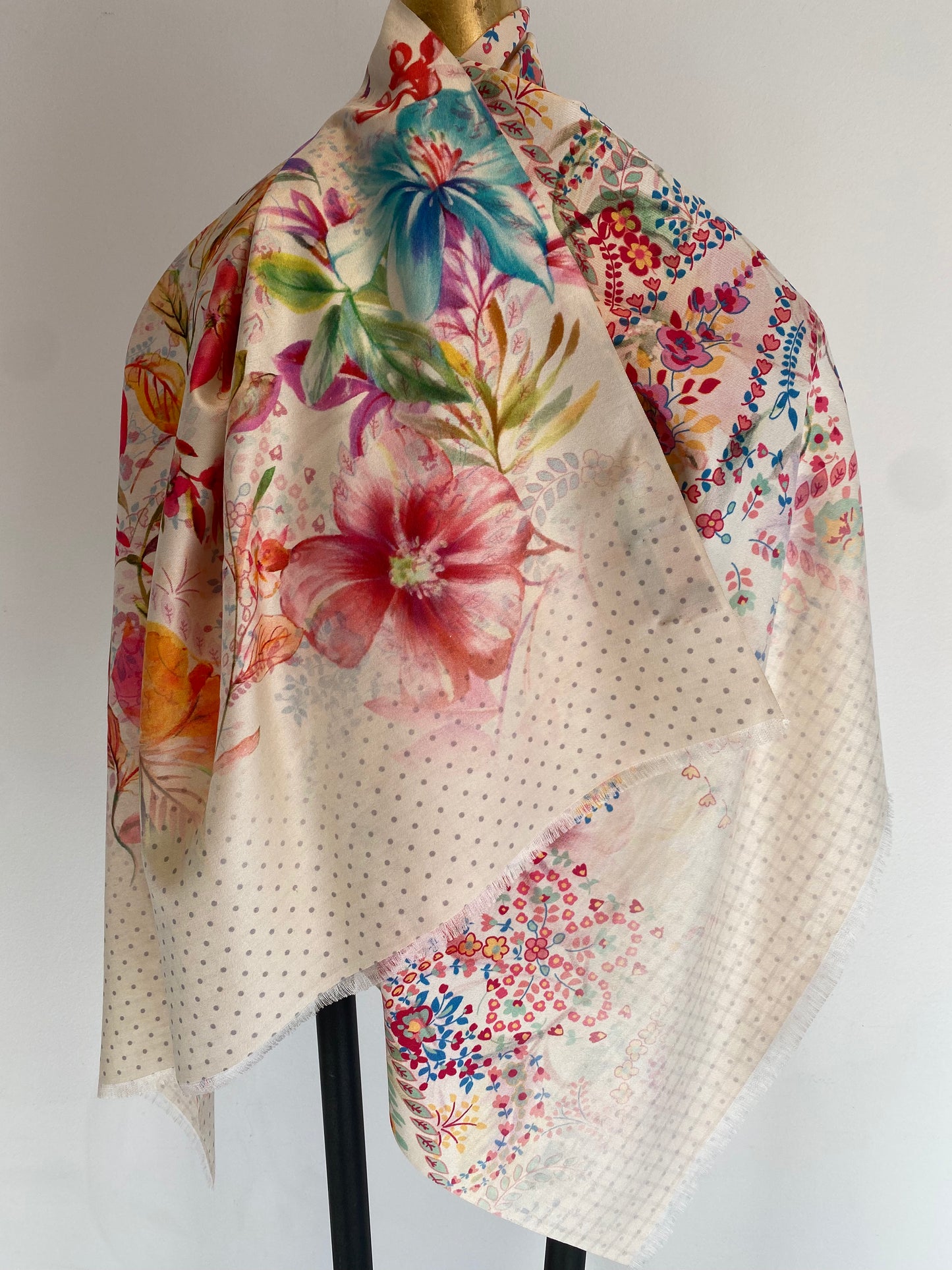 Light Printed Silk Scarves