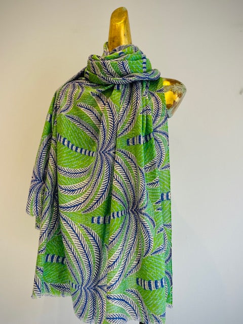 Luxury Light Cashmere Printed Shawl.