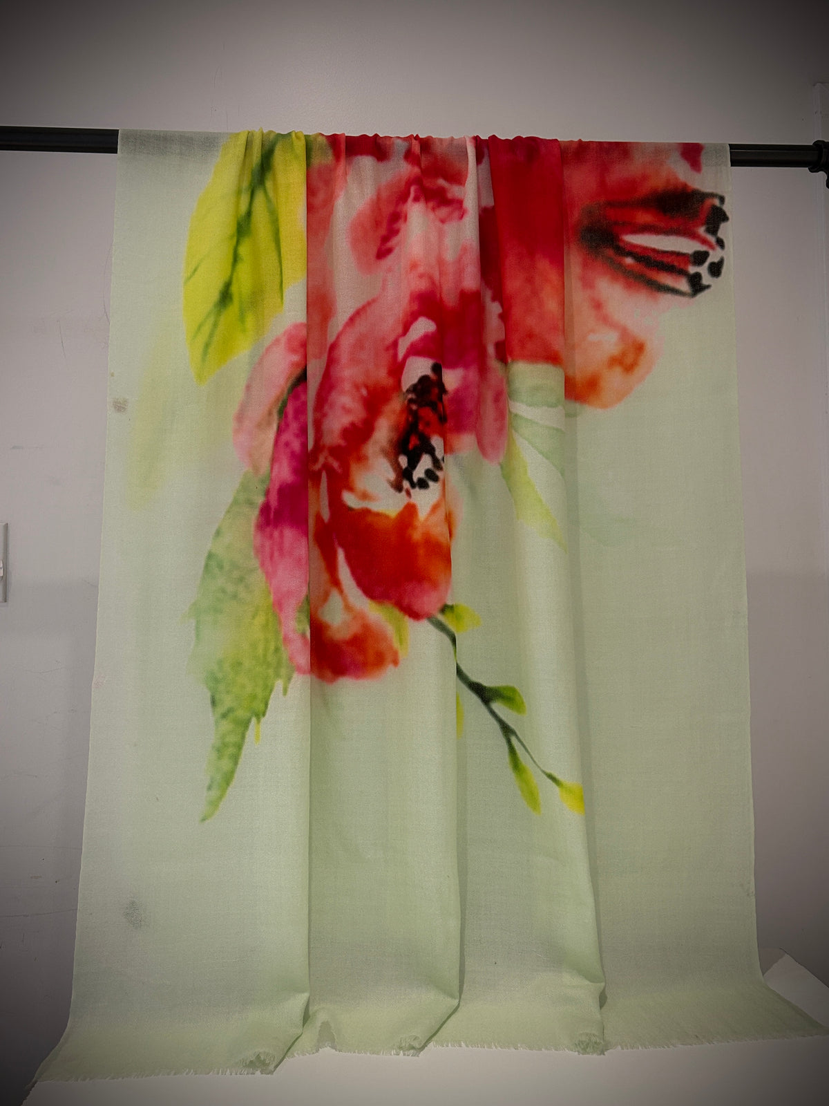Floral pattern on cashmere shawl