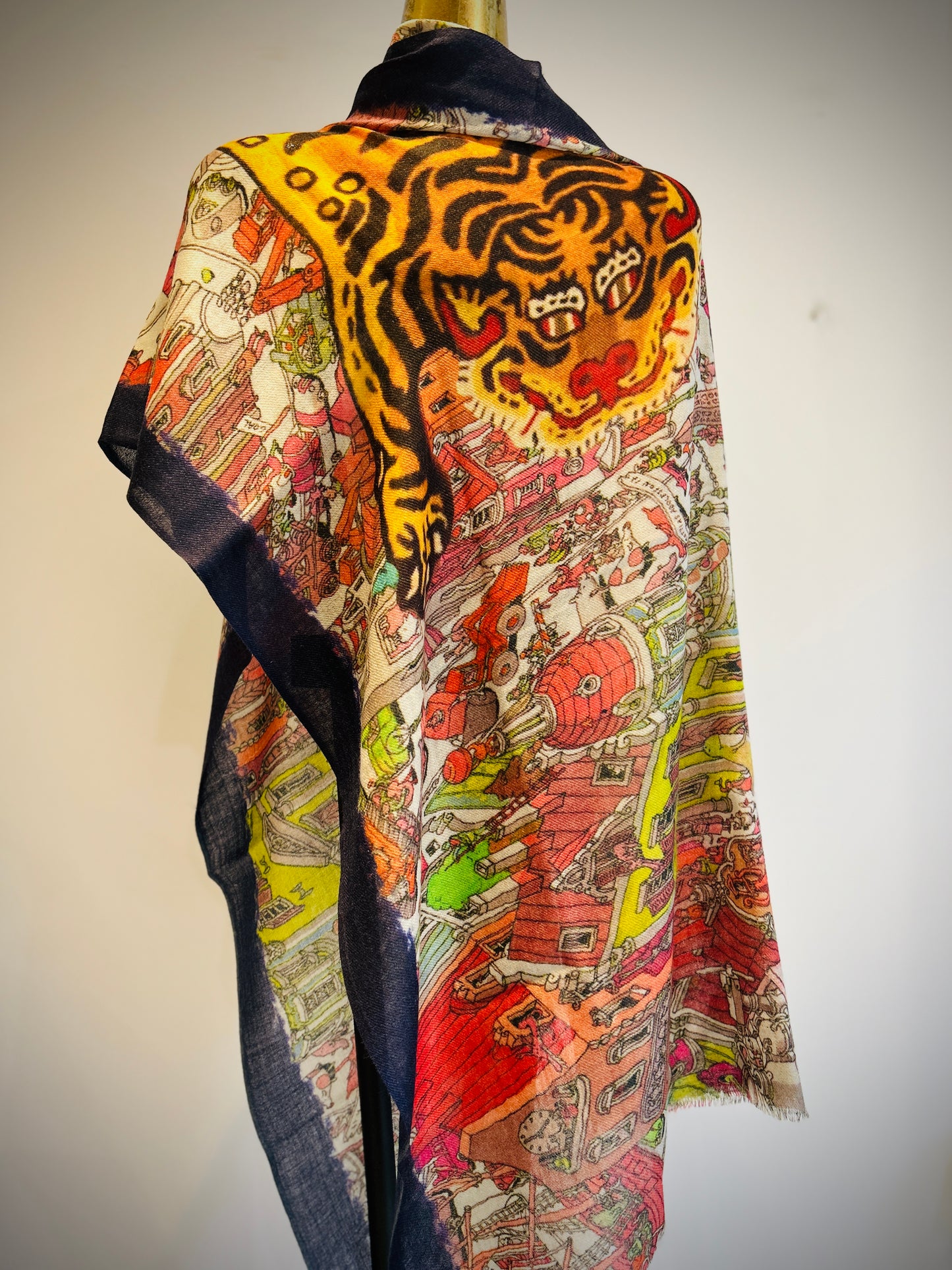 Fall Floral Printed Scarf.