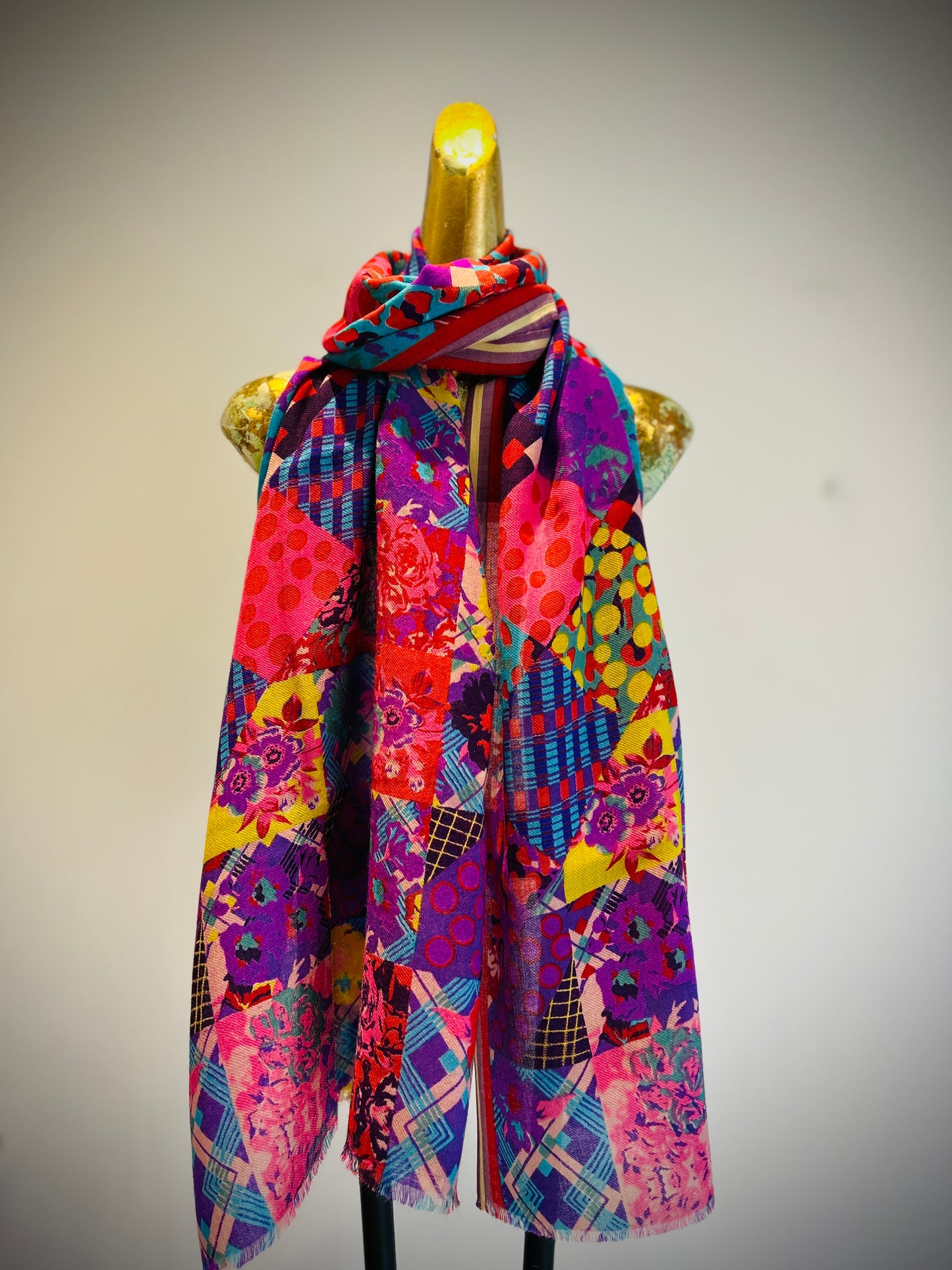 Fall Floral Printed Scarf.