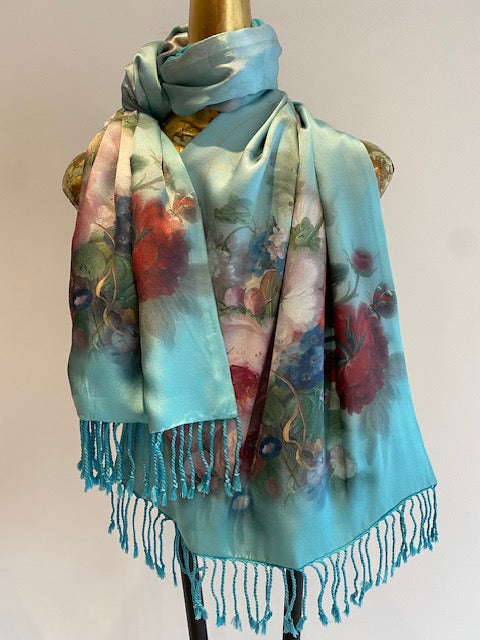 Silk Cashmere Scarf.