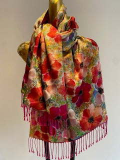 Silk Cashmere Scarf.