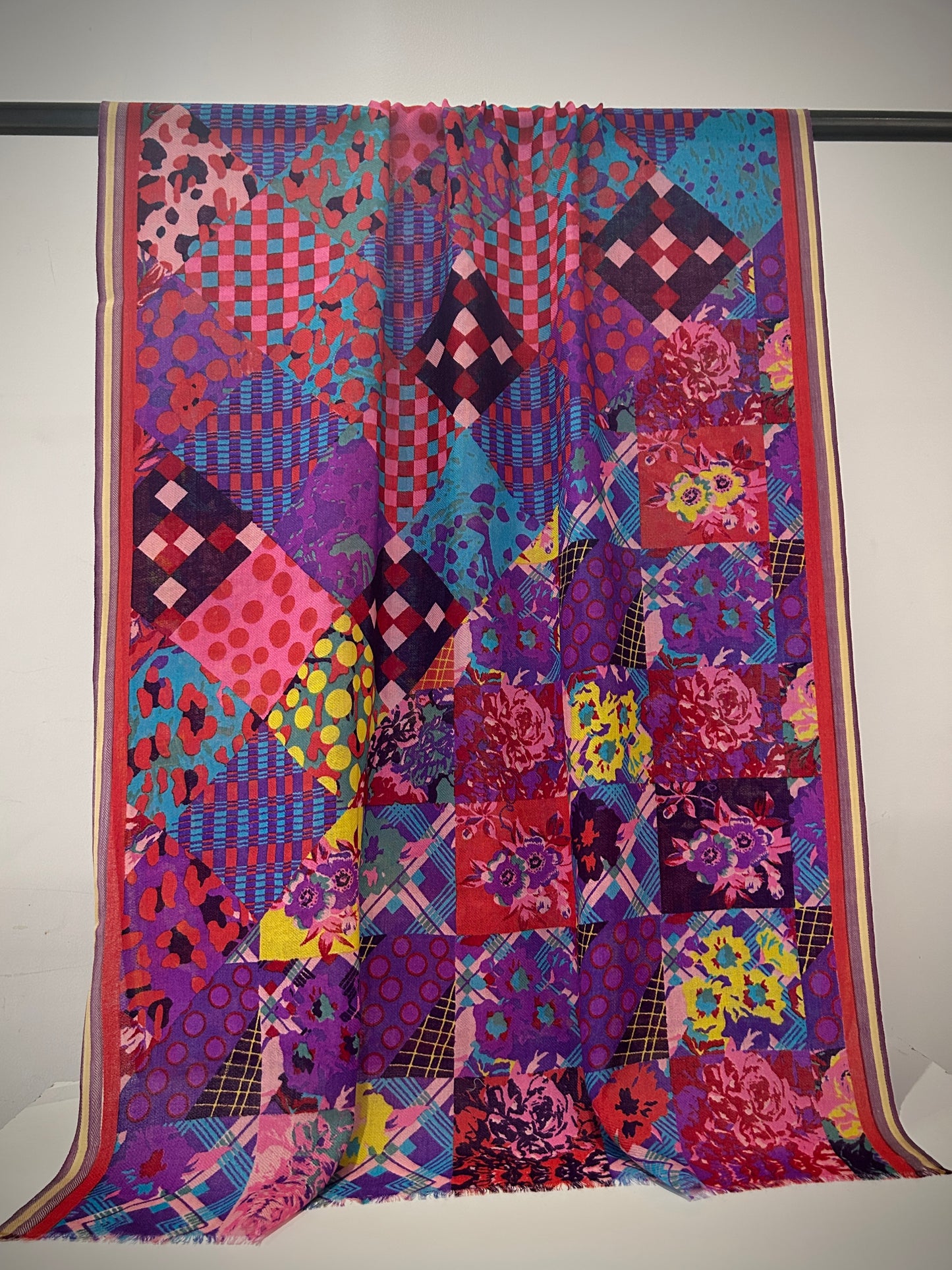 Colourful woven scarf