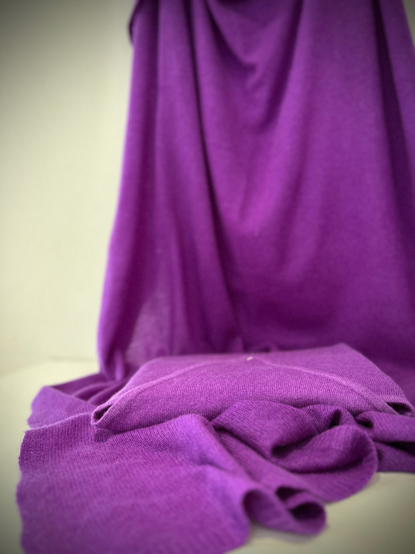 Purple cashmere blanket