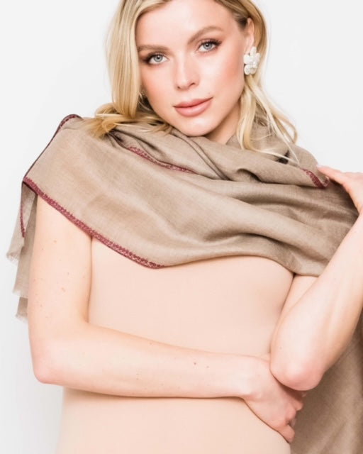 Hand Embroidered Kashmiri Shawl.