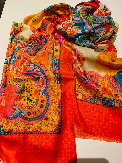 Silk Printed Scarves