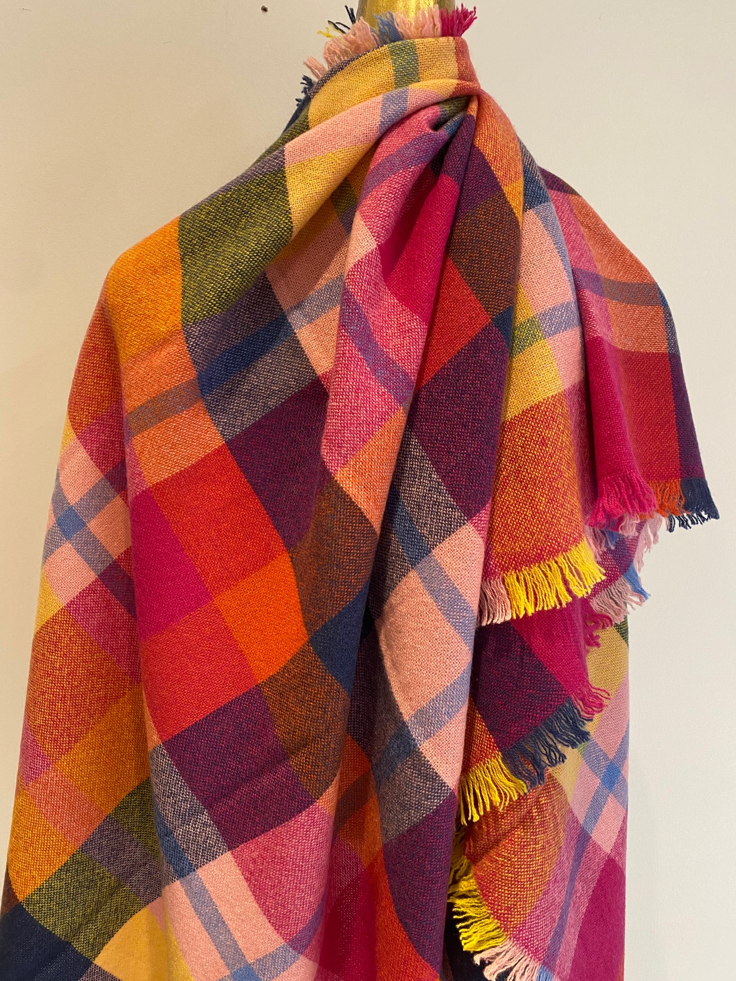 Multi coloured cashmere shawl collection - colorful premium cashmere