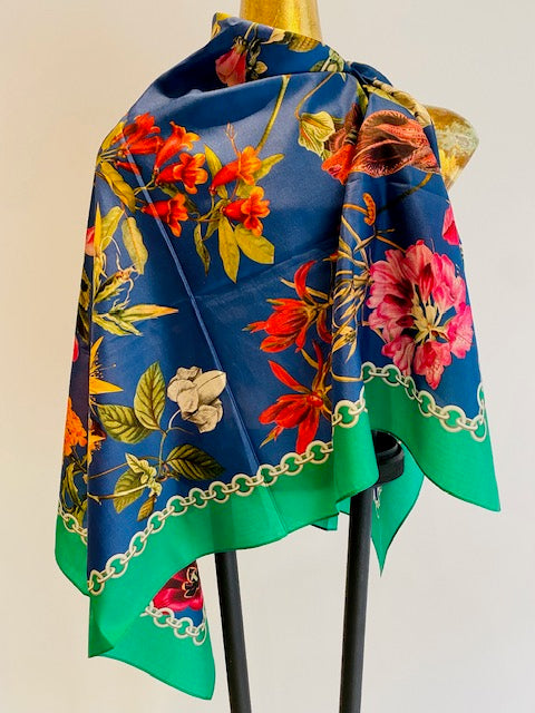 Square Silk Scarves. April Sale 25% Off ....At Checkout Use Code April25