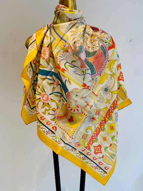 Square Silk Scarves. April Sale 25% Off ....At Checkout Use Code April25