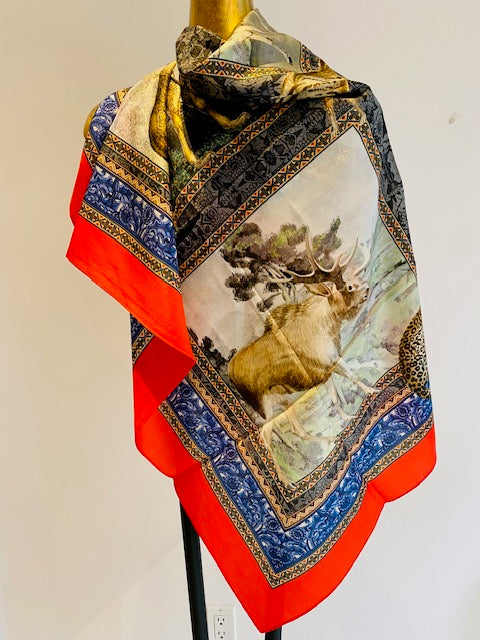 Square Silk Scarves. April Sale 25% Off ....At Checkout Use Code April25