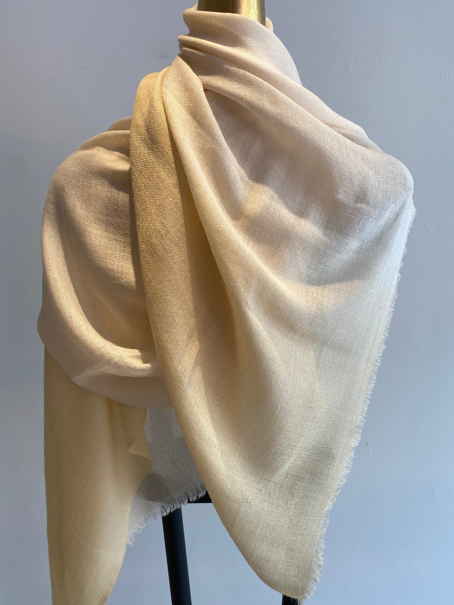 Cashmere Featherweight Two Tone Shawl.