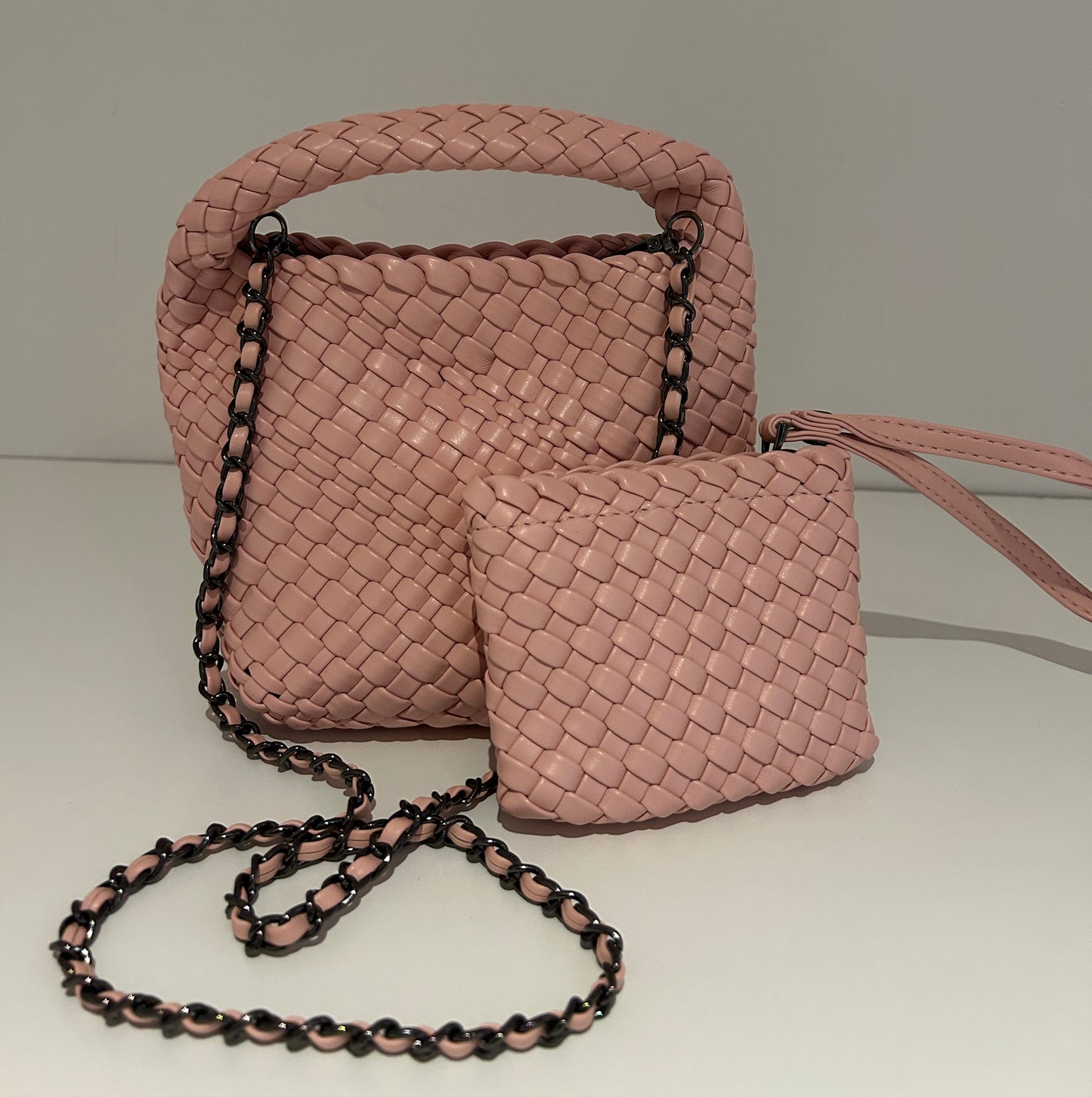 Small Woven Handbag.