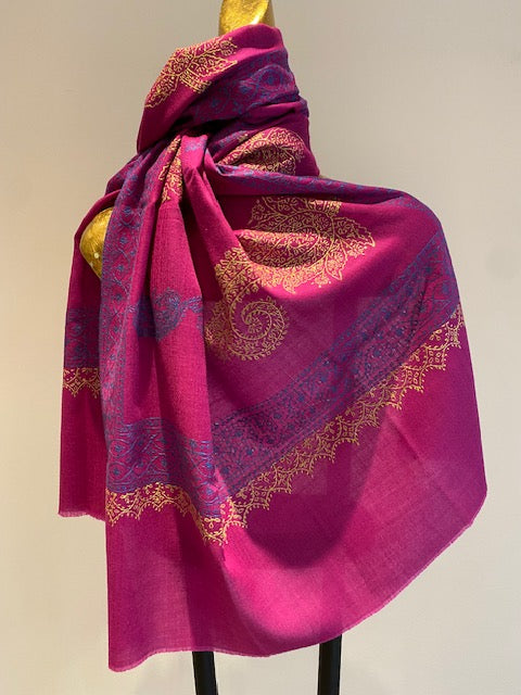 Kashmiri Shawl With Embroidery - 50% Off