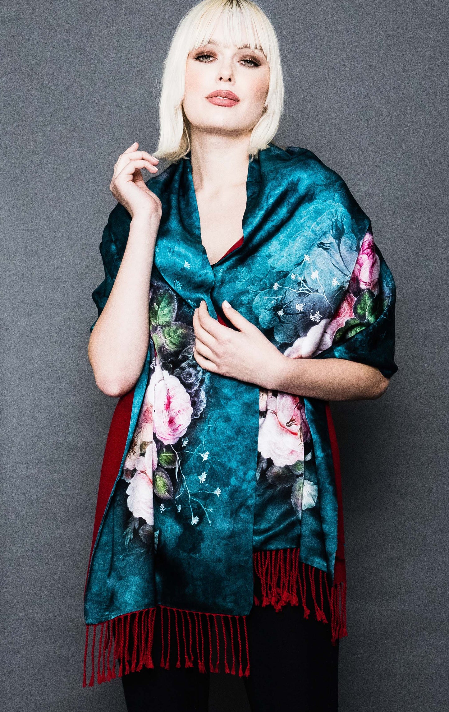 Silk Cashmere Scarf.
