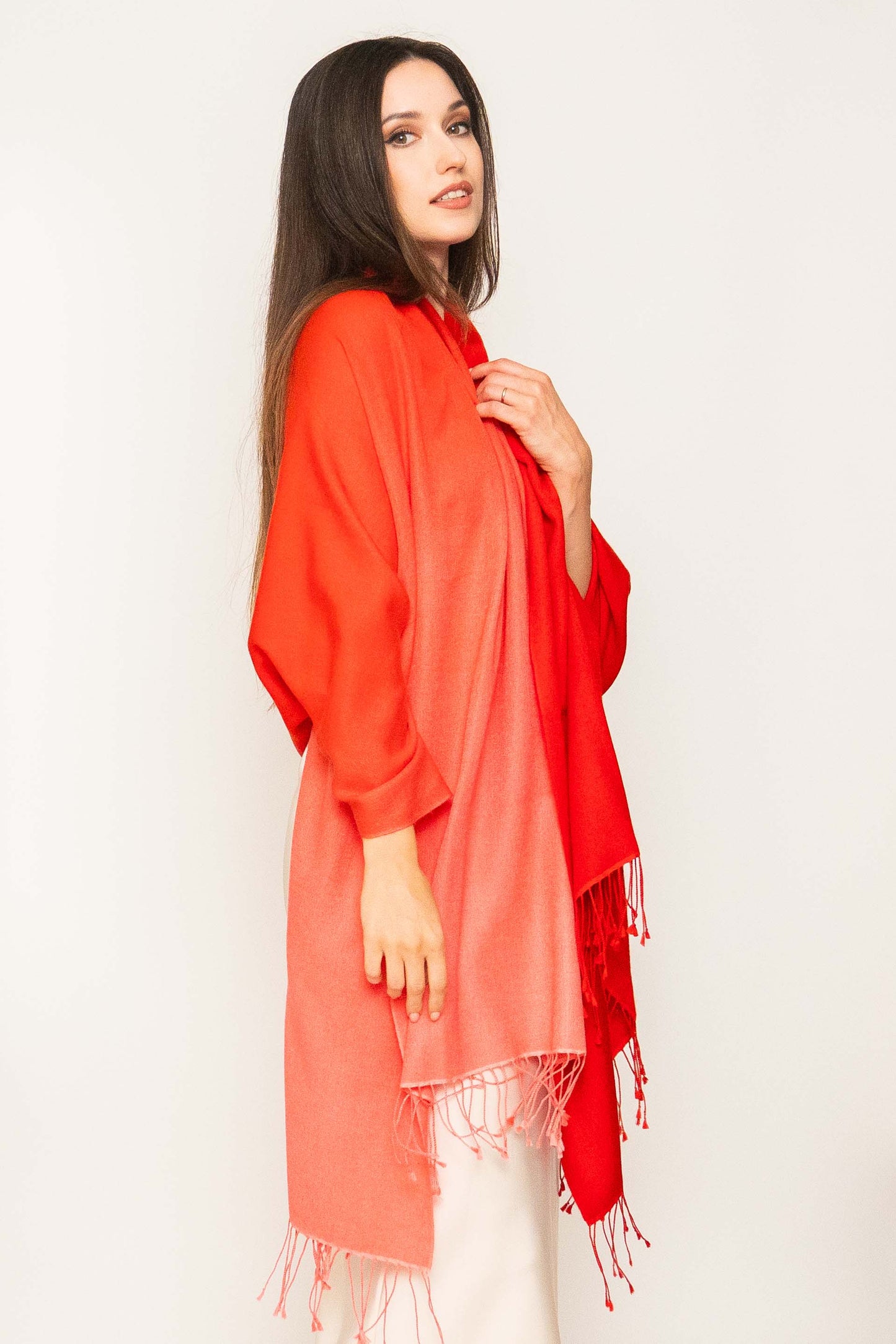 Classic Pashmina Shawl Two Tone