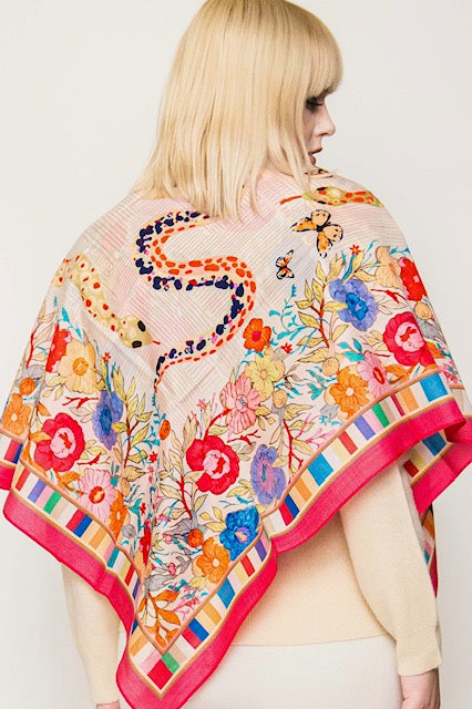 Square Silk Scarves. April Sale 25% Off ....At Checkout Use Code April25