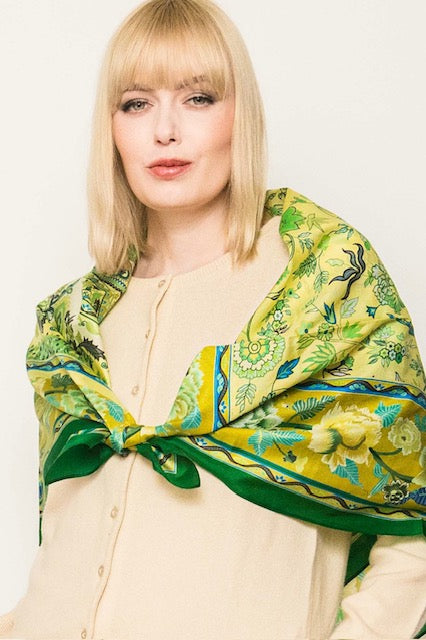 Square Silk Scarves. April Sale 25% Off ....At Checkout Use Code April25