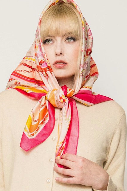 Square Silk Scarves. April Sale 25% Off ....At Checkout Use Code April25