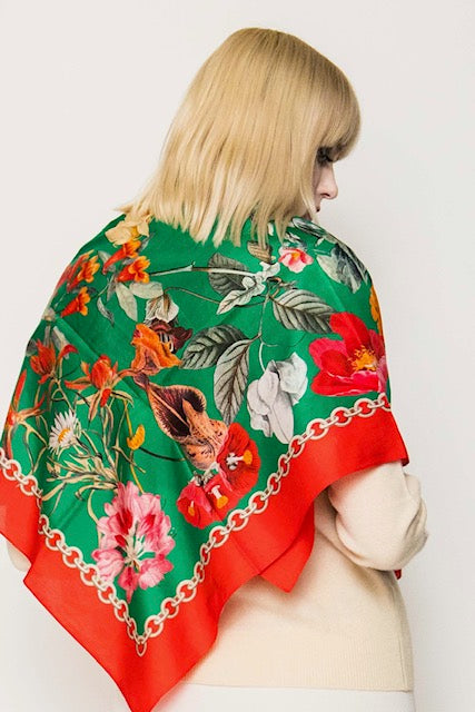 Square Silk Scarves. April Sale 25% Off ....At Checkout Use Code April25