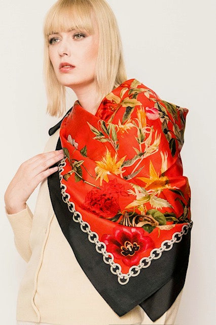 Square Silk Scarves. April Sale 25% Off ....At Checkout Use Code April25