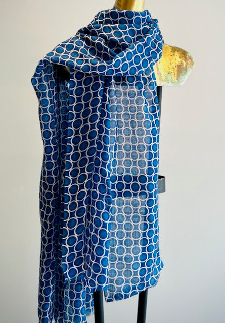 Wool & Silk Printed Scarf.