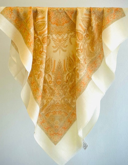 Merino Wool Silk Square Scarf