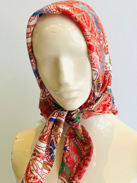 Merino Wool Silk Square Scarf
